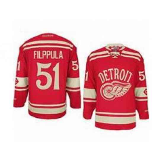 NHL Jerseys Detroit Red Wings #51 Valtteri Filppula red(2014 winter classic)